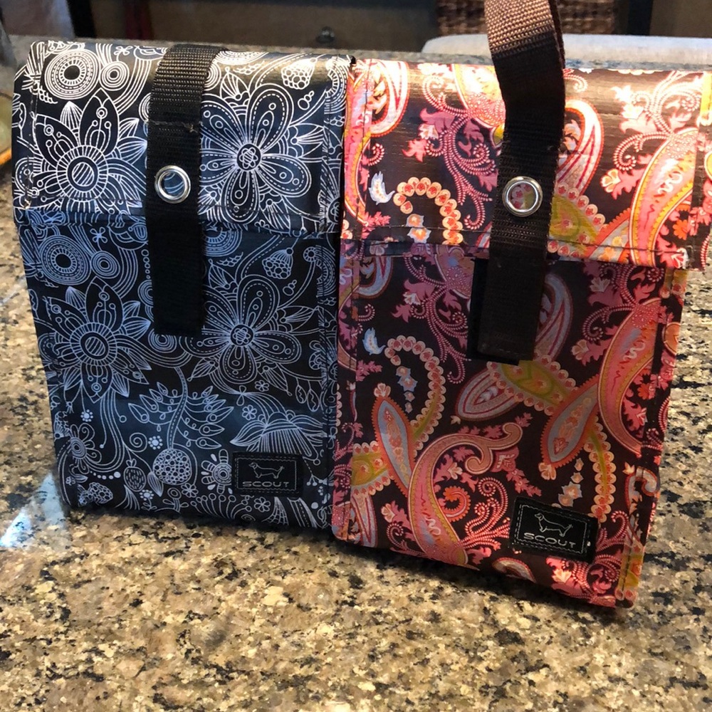 2 scout lunch bags boxes